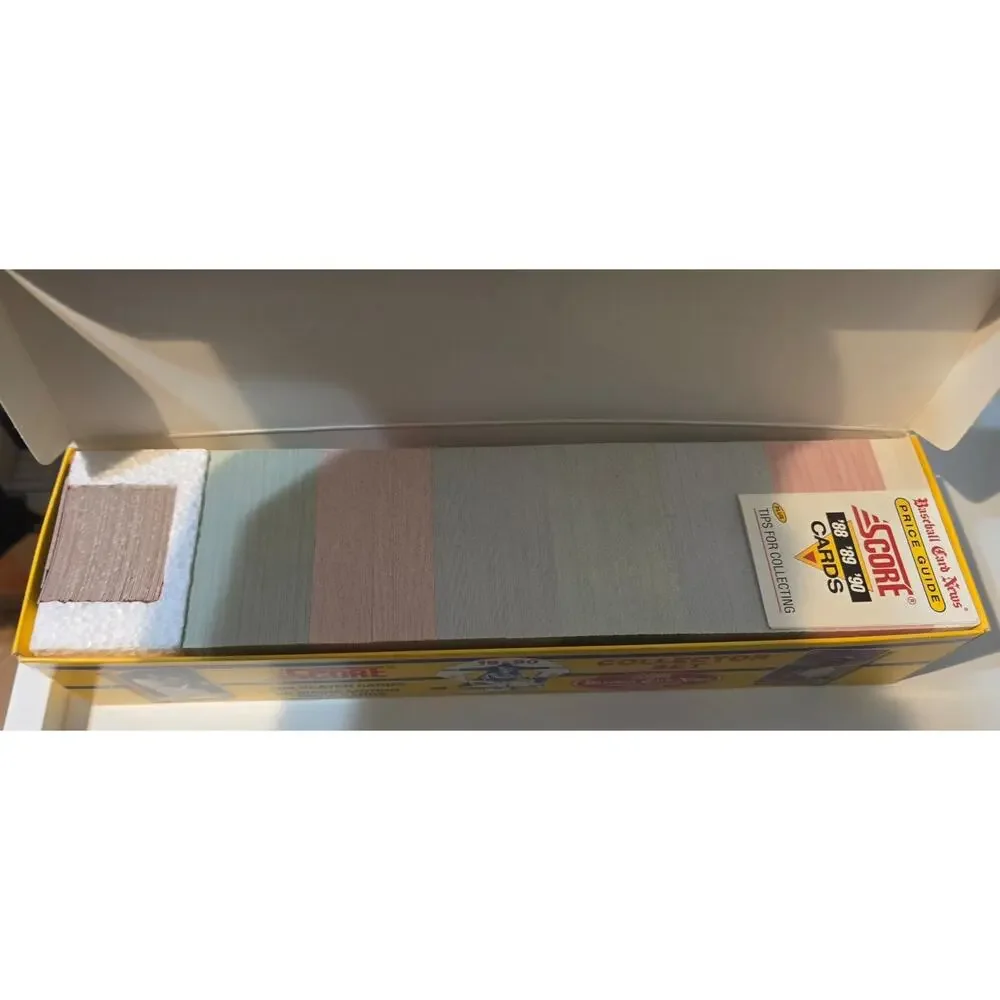 1990 Score MLB Baseball Yellow Collector Set - 704 Cards - Open Box